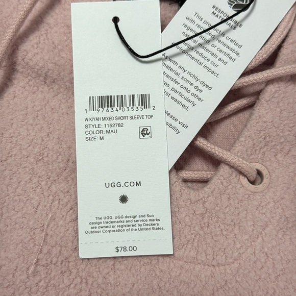 UGG Kiyah Mixed Short Sleeve Top - Picture 5 of 6